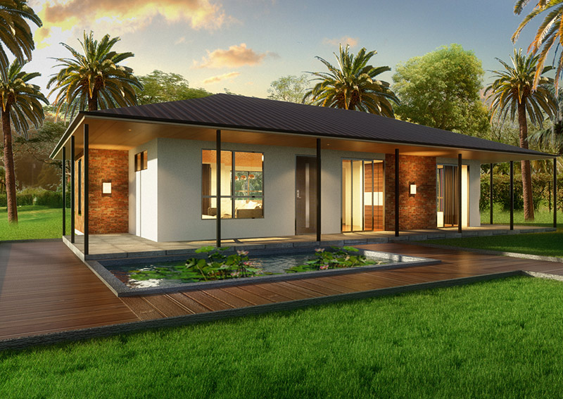 The Villa 2 Bedroom Kit Home
